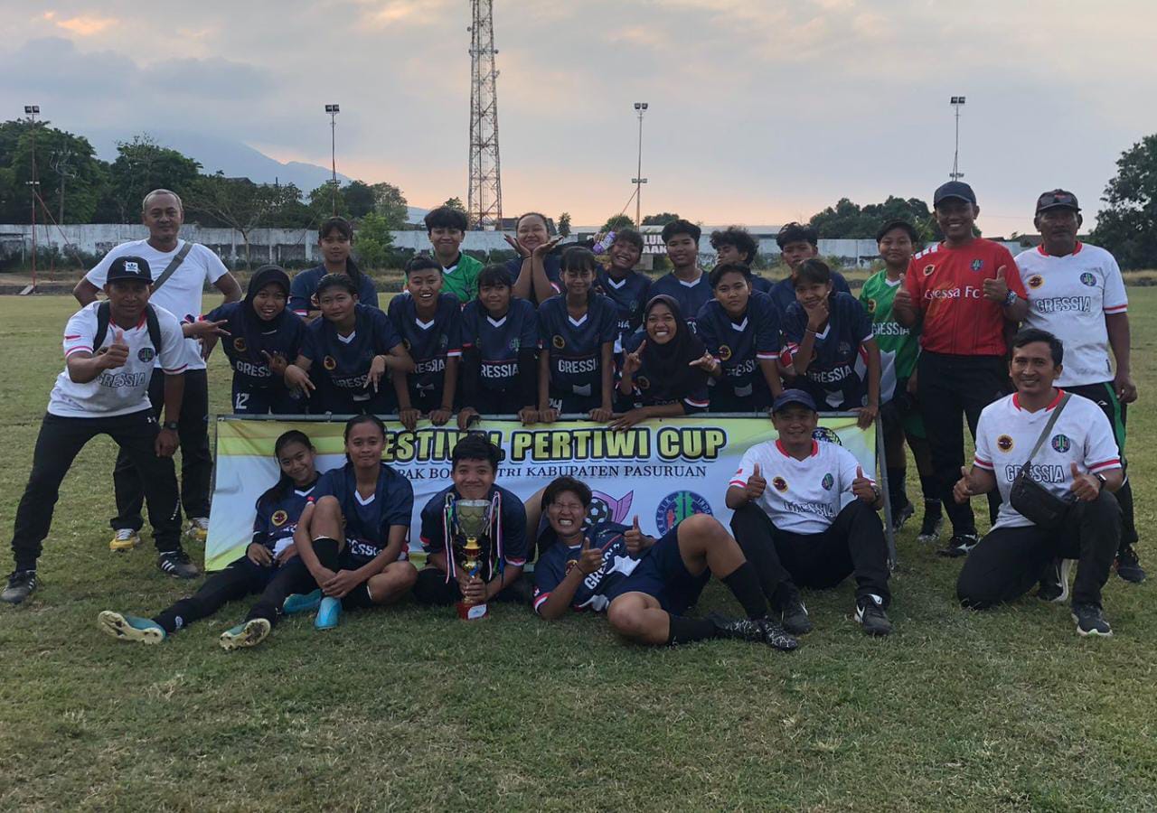 Tim Sepak Bola Putri Gressia FC Jadi Runner Up Festival Pertiwi Cup