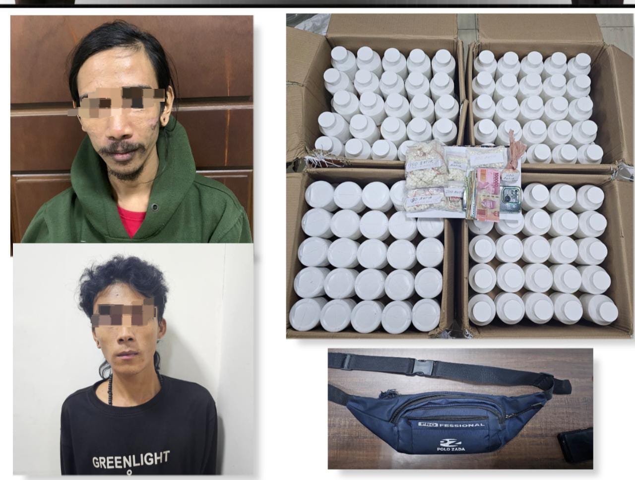 Gerebek Kos-kosan, Satreskoba Polres Gresik Sita 400 Ribu Pil Koplo
