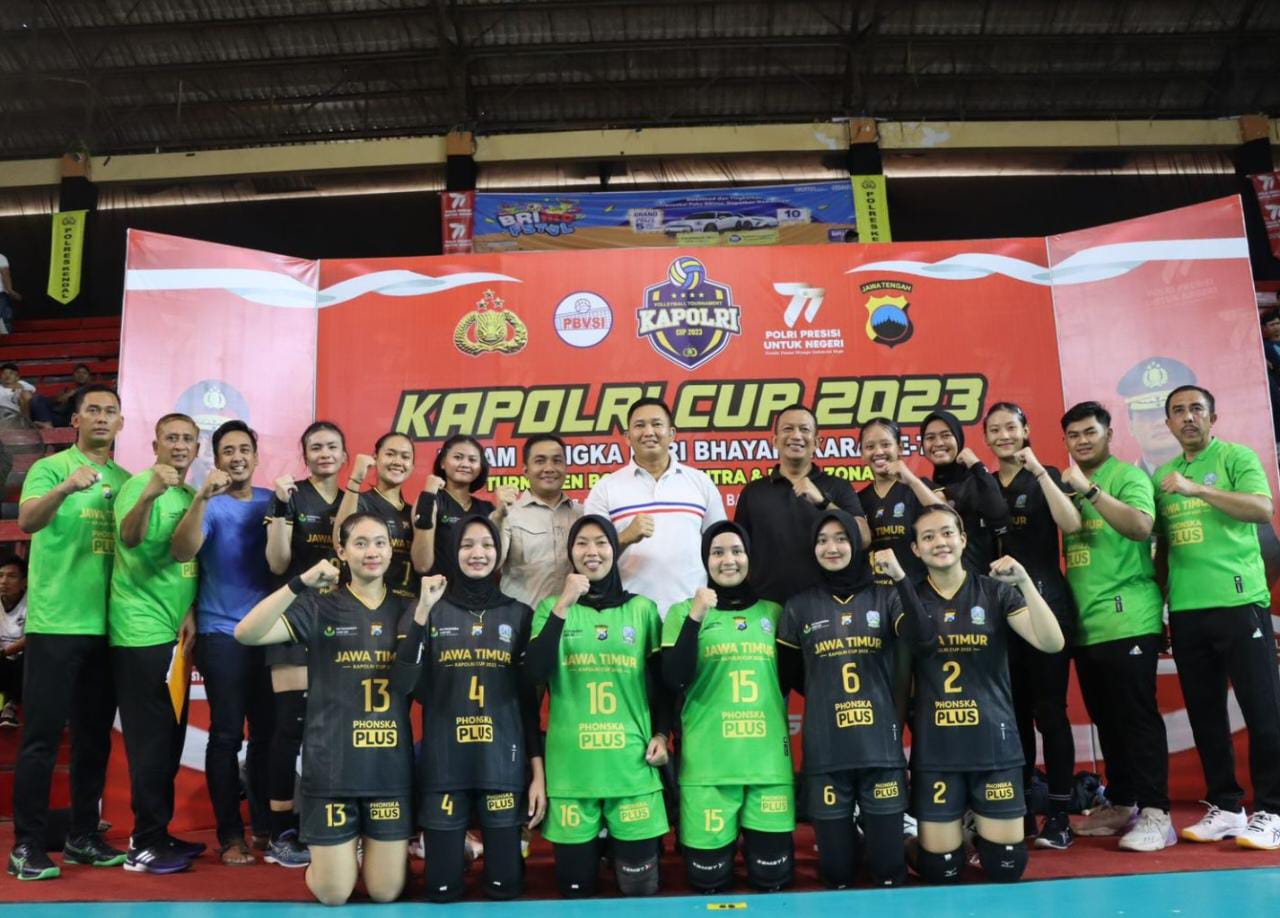 Jelang Laga Final Kapolri Cup 2023, Tim Bola Voli Polda Jatim Benahi Kekurangan