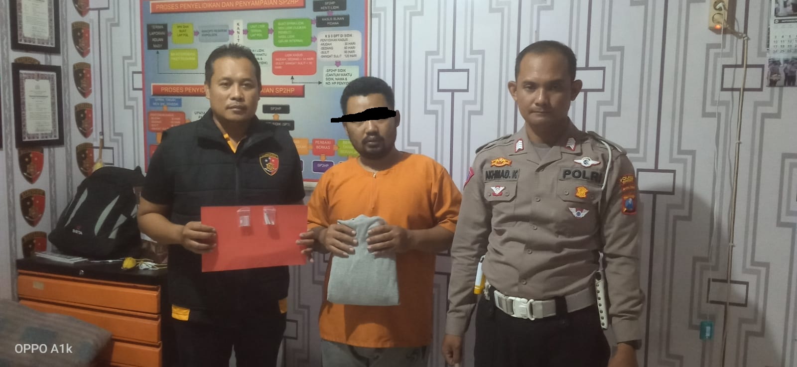 Polisi Gresik Tangkap Pembeli dan Pengedar Sabu Lintas Kota