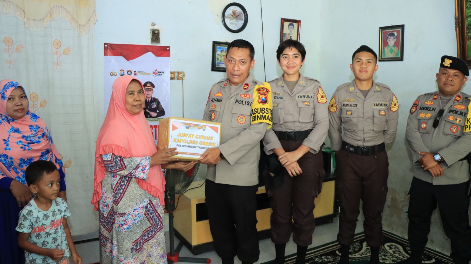 Warga Keluhkan Sulit Cari Kerja hingga Tak Terima BLT di Jumat Curhat Polres Gresik