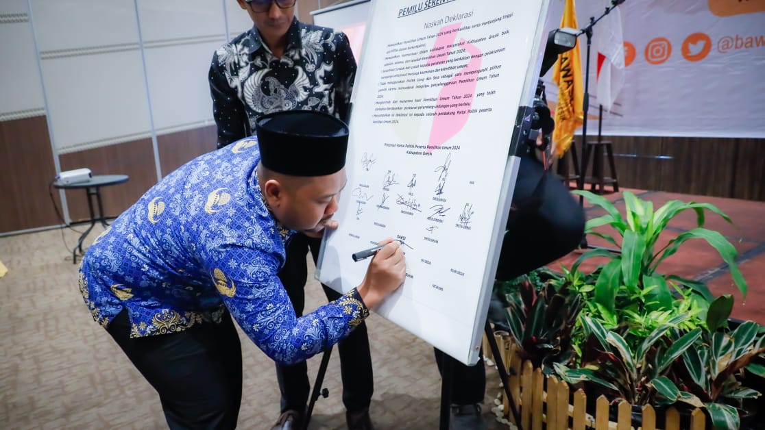 Bupati Gresik Ajak Semua Pihak Bersinergi Wujudkan Pemilu Berkualitas