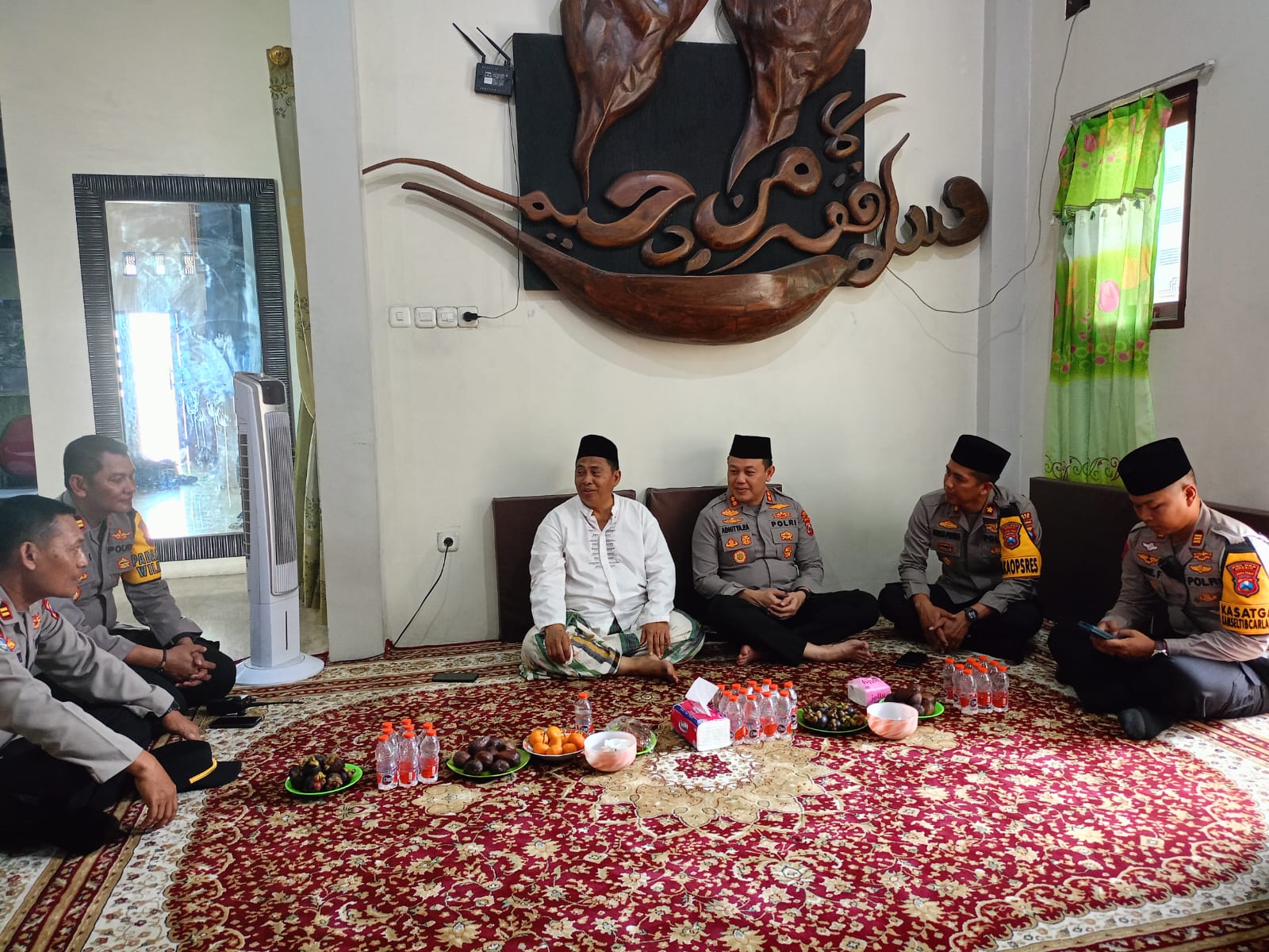 Minta Doa dan Dukungan Pengamanan Pemilu 2024, Kapolres Gresik Silaturahmi ke Ketua PCNU Gresik