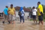 BPBD Gresik Ingatkan Warga Cerme, Menganti, Kedamean Siaga Banjir Kali Lamong