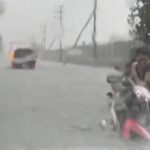 Banjir dan Puting Beliung Terjang Desa di Driyorejo Gresik
