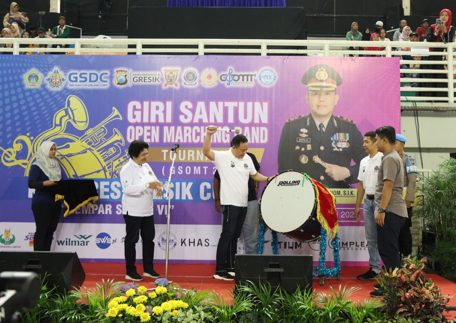 47 Tim Ikuti  Turnamen Marching Band Kapolres Gresik Cup 2024