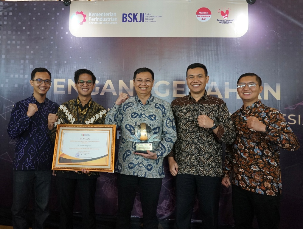 PG Jadi Contoh Transformasi, Kemenperin Beri Penghargaan National Lighthouse Industri 4.0