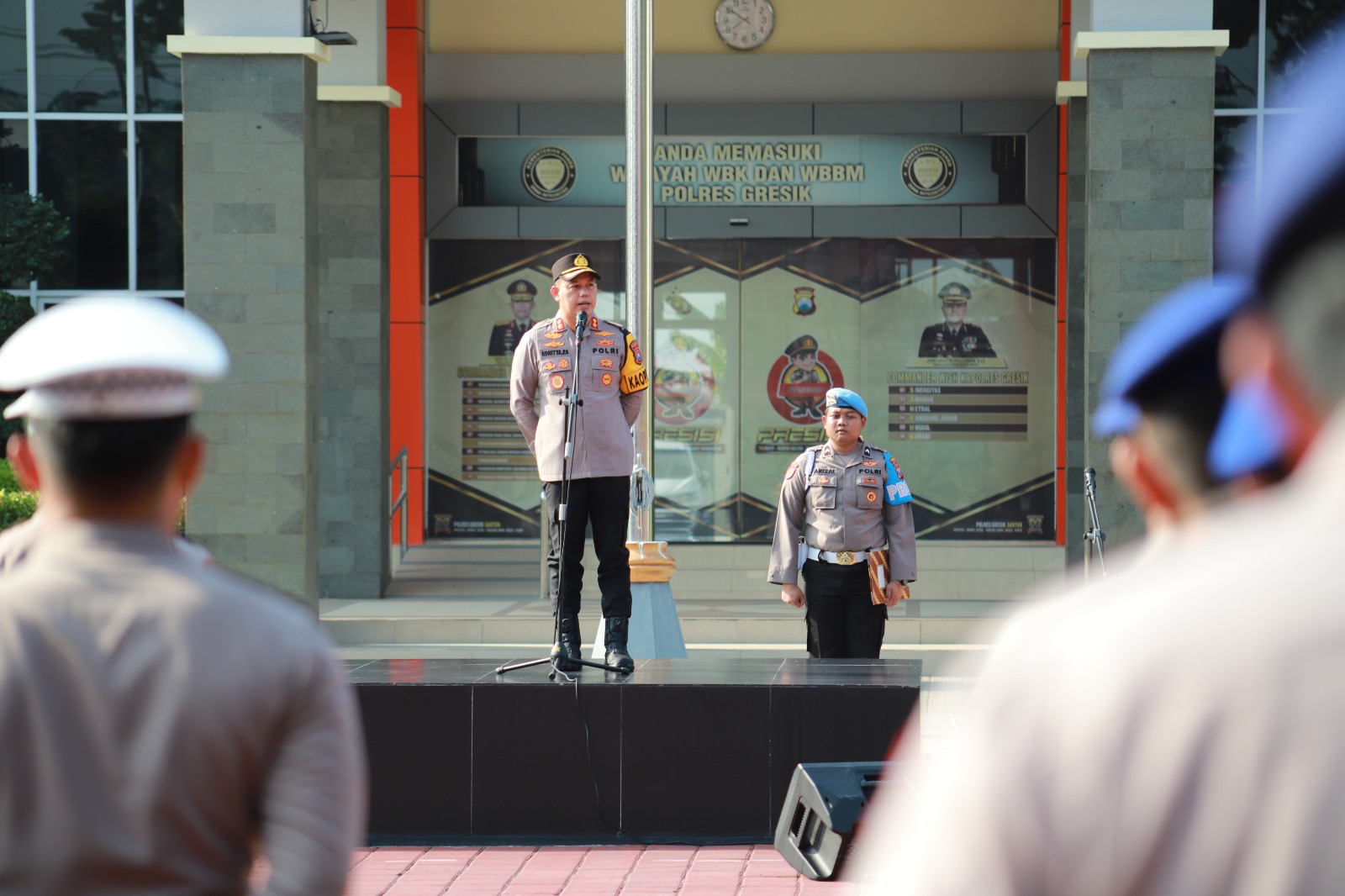 Kapolres Gresik Instruksikan Anggotanya Tingkatkan Waspada dan Patroli