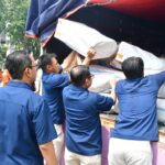 PG Bersaama Satgas Bencana Nasional BUMNWilayah Jatim Kirim Bantuan ke Korban Gempa di Pulau Bawean