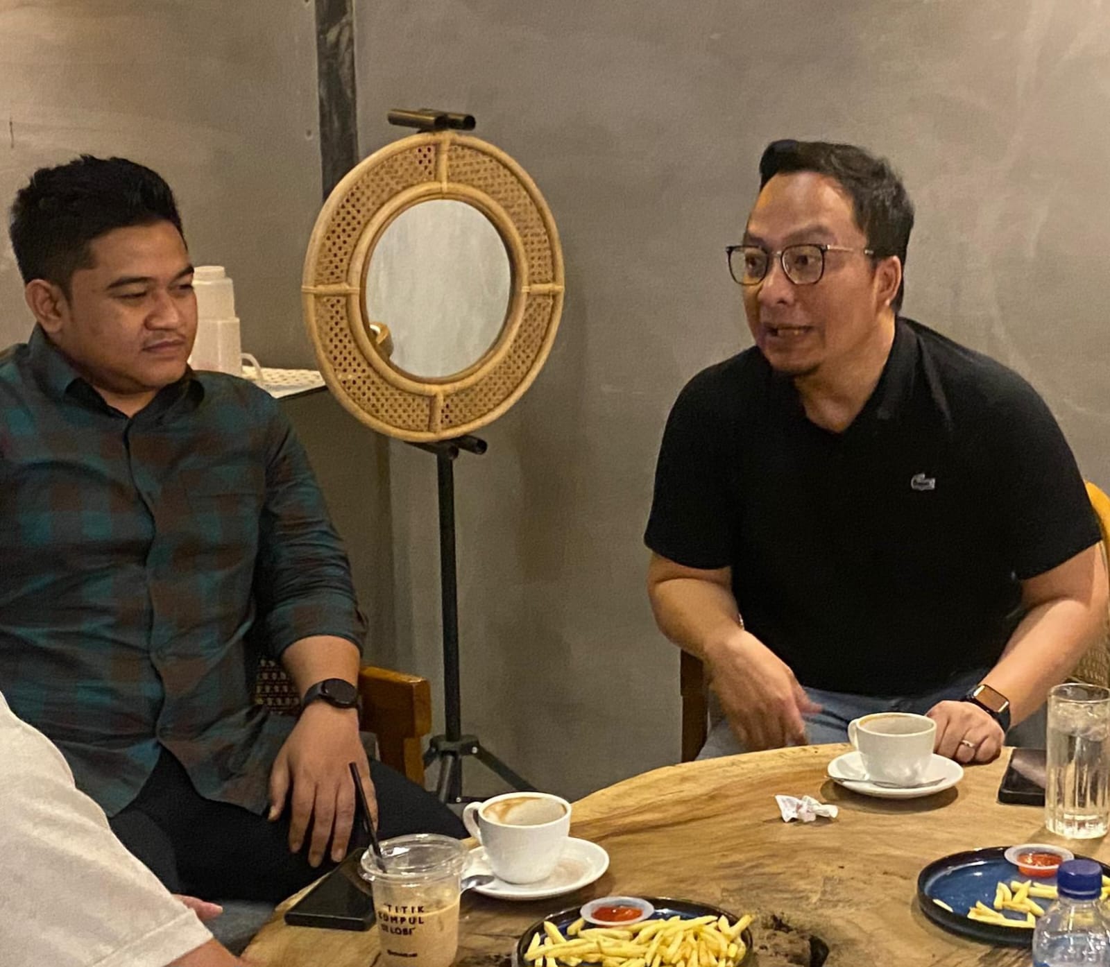 Kepergok Ngopi Bareng dr Asluchul Alif, Syahrul Munir Tegaskan Tetap Fokus Berproses di Internal PKB