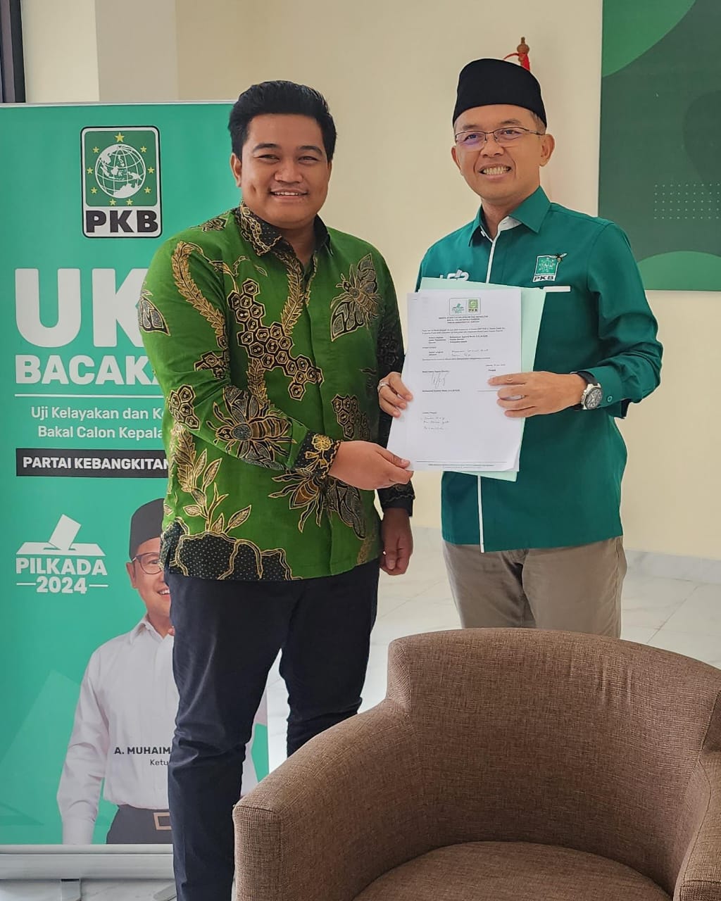 Jalani UKK di DPP PKB, Bacabup Syahrul Munir Optimis Kantongi Rekom di Pilkada Gresik