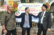 Alun-Alun Gresik Tertutup Karangan Bunga Ucapan Selamat Pelantikan Dimas Setio Wicaksono