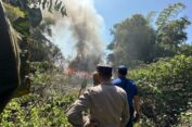 Polsek Kebomas Bantu Amankan Lokasi Kebakaran