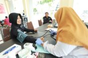 Semarakkan HUT ke-73 Humas Polri, Polres Gresik Gelar Donor Darah