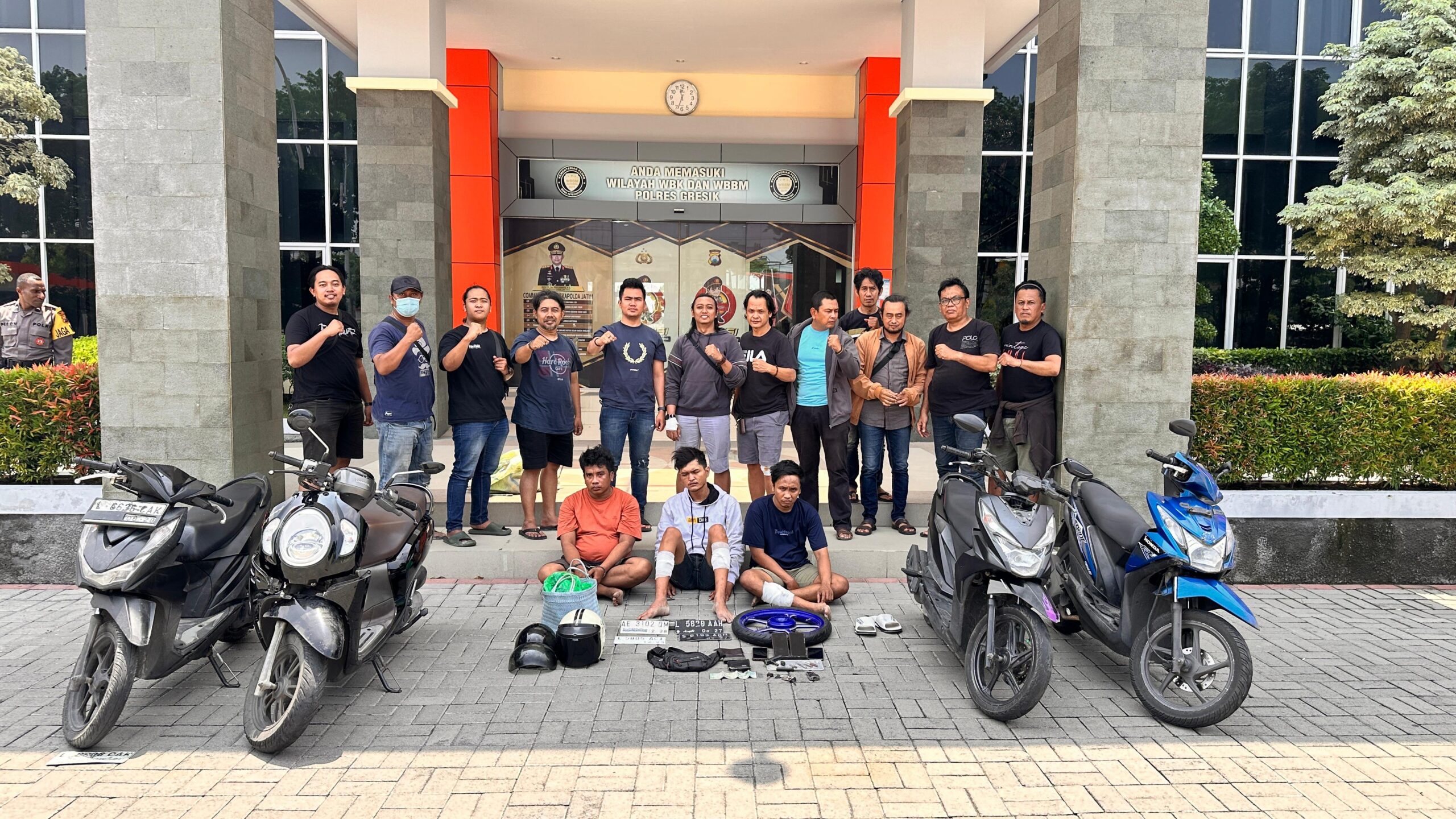 Tim Macan Giri Polres Gresik Tunjukkan Taring Bongkar Jaringan Curanmor, Pelaku Dihadiahi Timah Panas