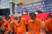 Polres Gresik Amankan 160 Paket Sabu dari 6 Tersangka Jaringan Narkoba