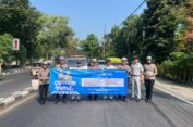 Turun Jalan Kampanyekan Tertib Berlalu Lintas di Gresik
