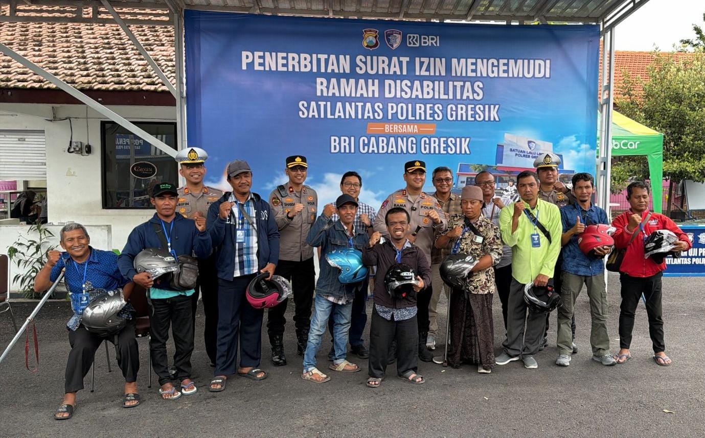 BRI dan Polres Gresik Kolaborasi Perkuat Akses SIM bagi Penyandang Disabilitas