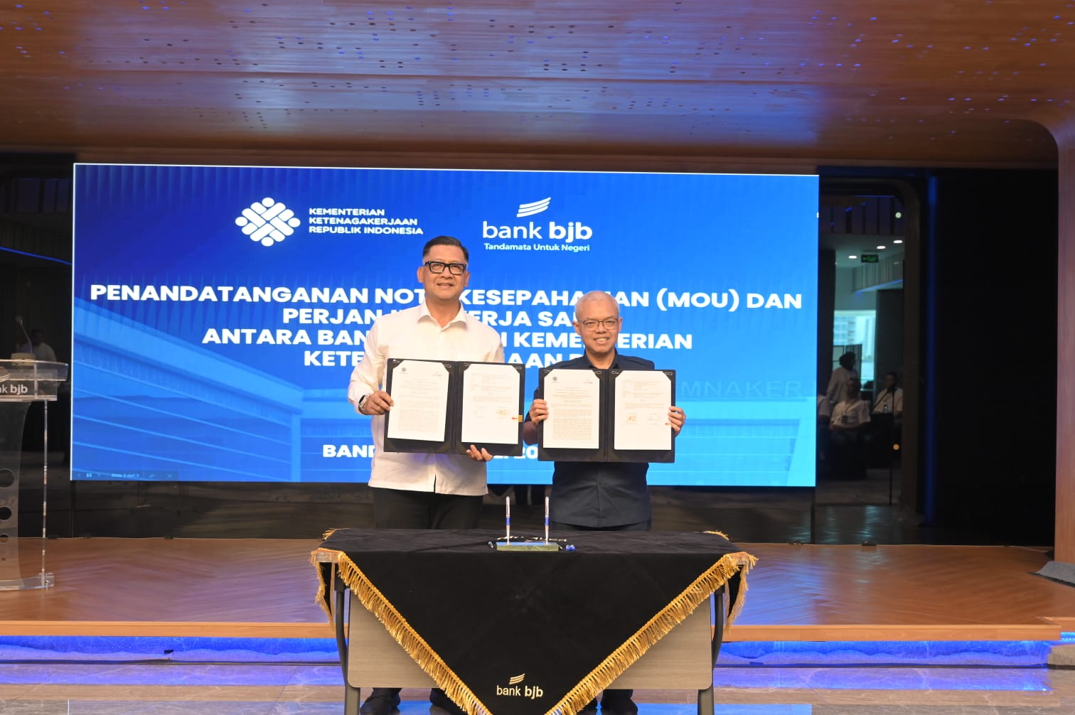 Kemnaker dan Bank Bjb Jalin Kerja Sama Pengembangan Kompetensi SDM dan Layanan Perbankan ﻿