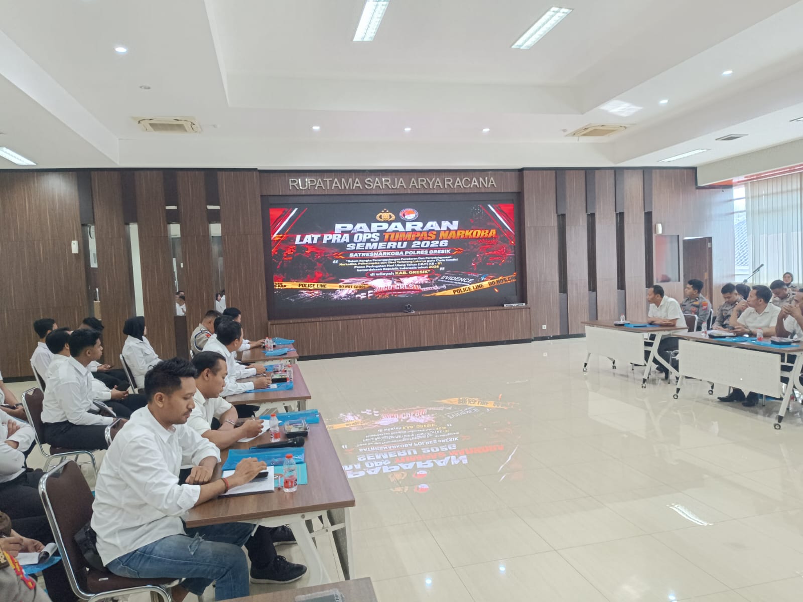 Polres Gresik Kerahkan 103 Personel di Ops Tumpas Narkoba Semeru 2026