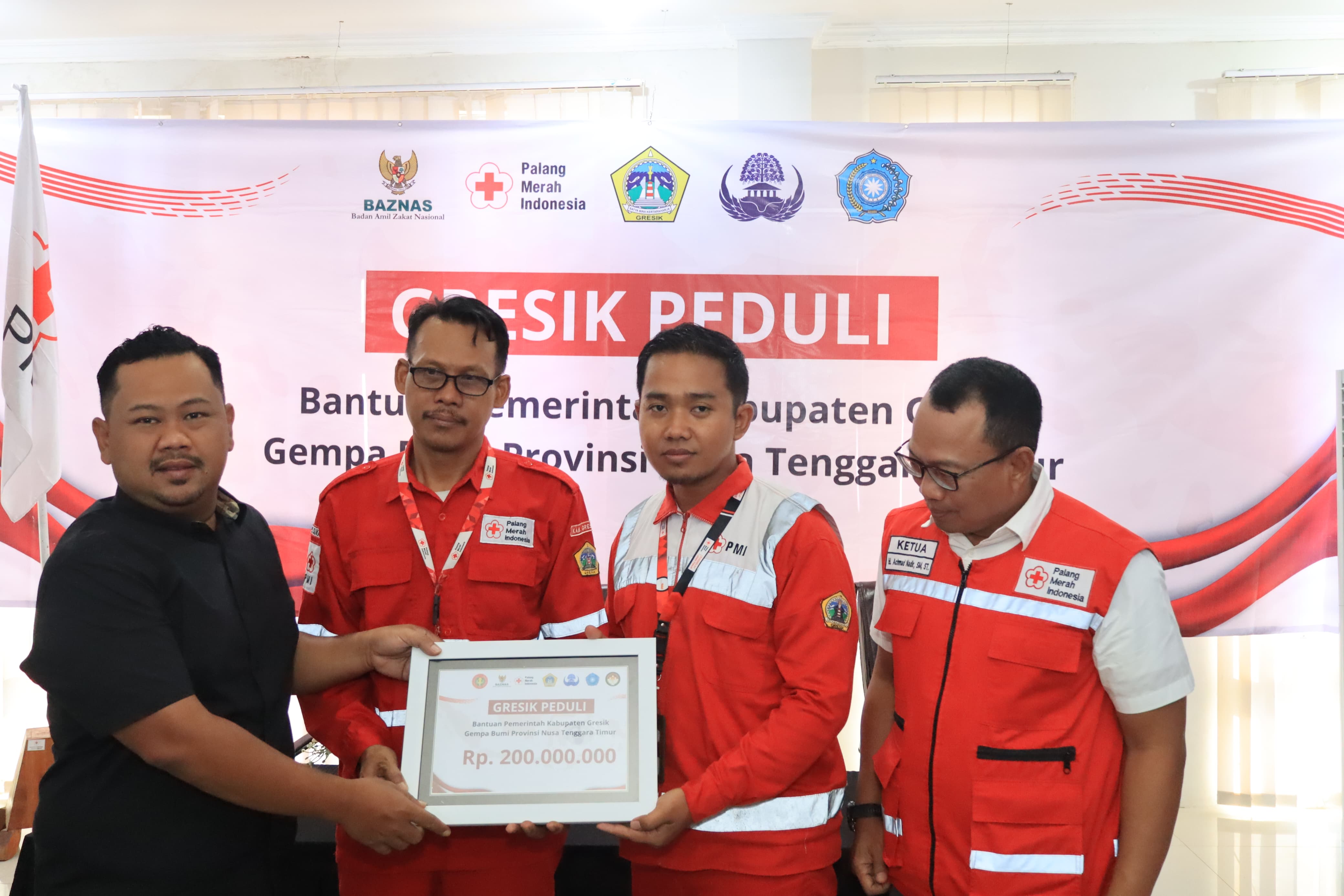 Donasi Berbagai Elemen di Gresik Terkumpul Senilai Rp250 juta Disalurkan ke Korban Gempa NTT