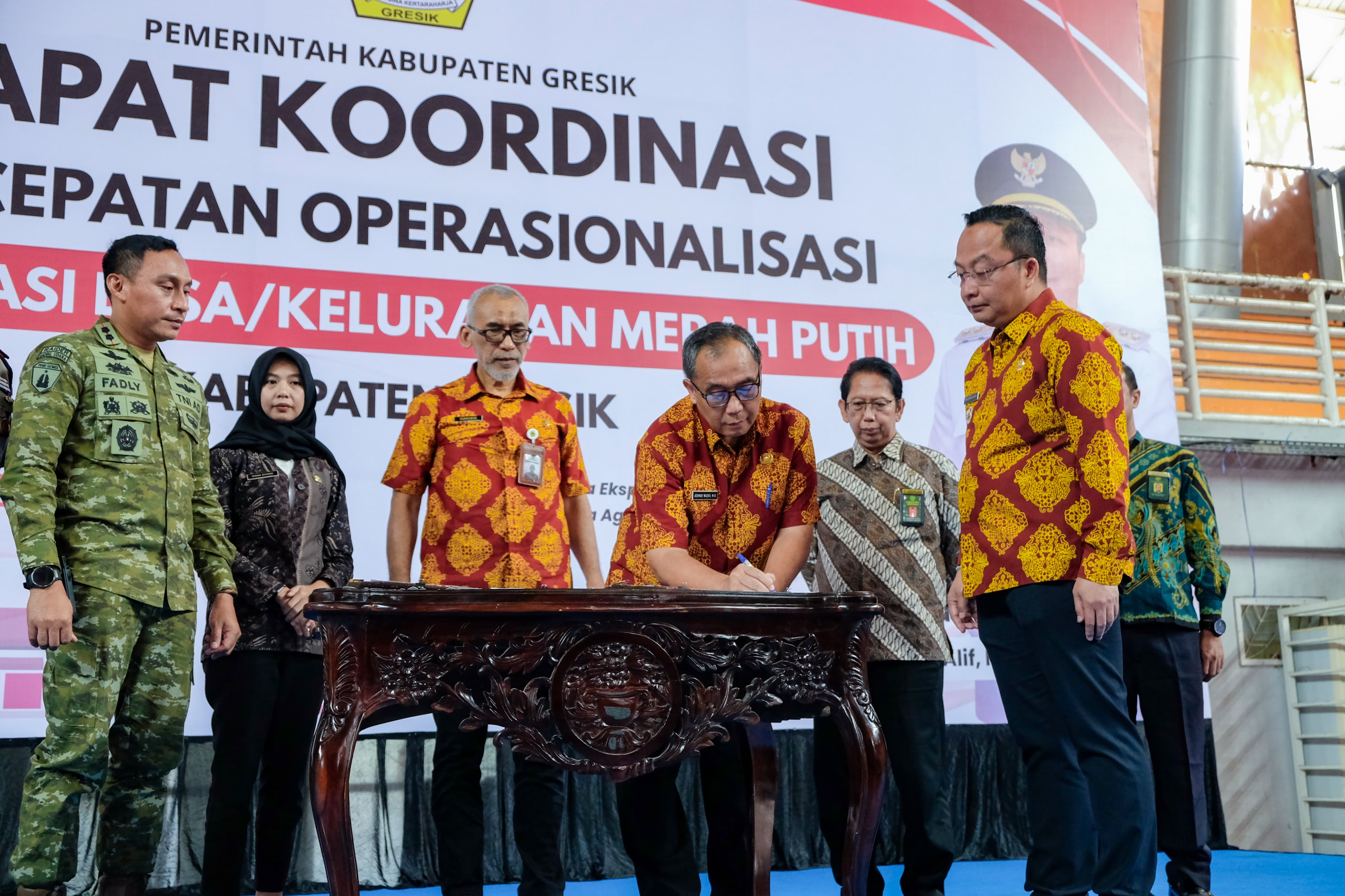 Dari 356 KDKMP di Gresik, 256 Gerai Selesai Dibangun, dan 91 Gerai Belum Dibangun