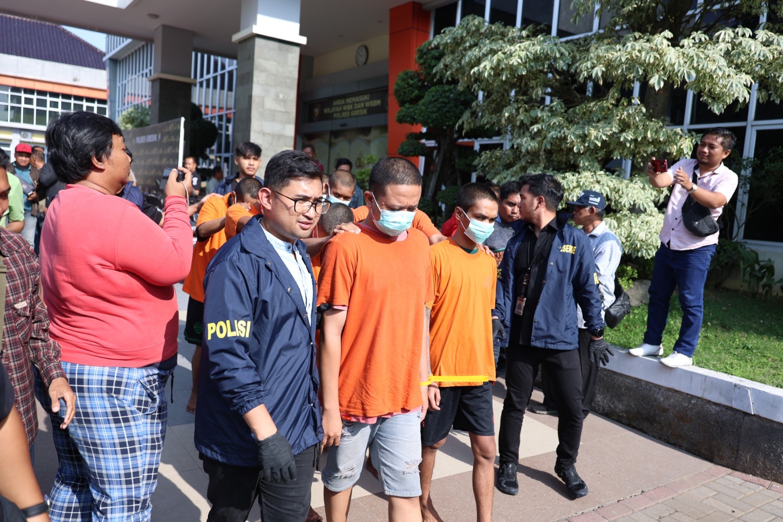 Polres Gresik Ringkus 11 Tersangka Curanmor, Empat Motor Dikembalikan ke Korban